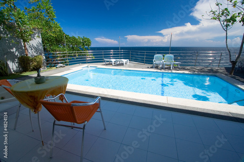 Slika na platnu Private hotel pool