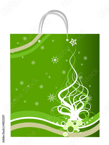 Christmas Design on Paper Bag