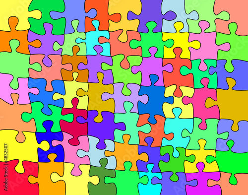 Colorful jigsaw