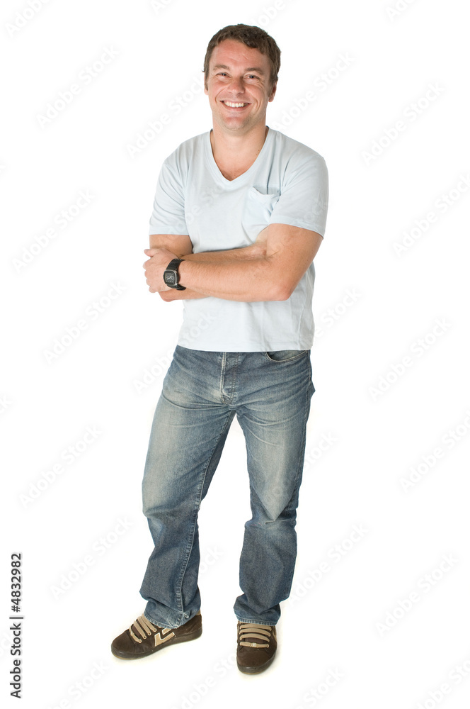 Happy casual guy