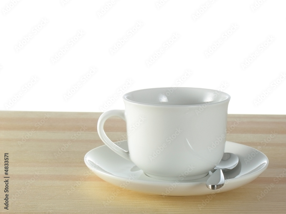 cofee cup on wooden table