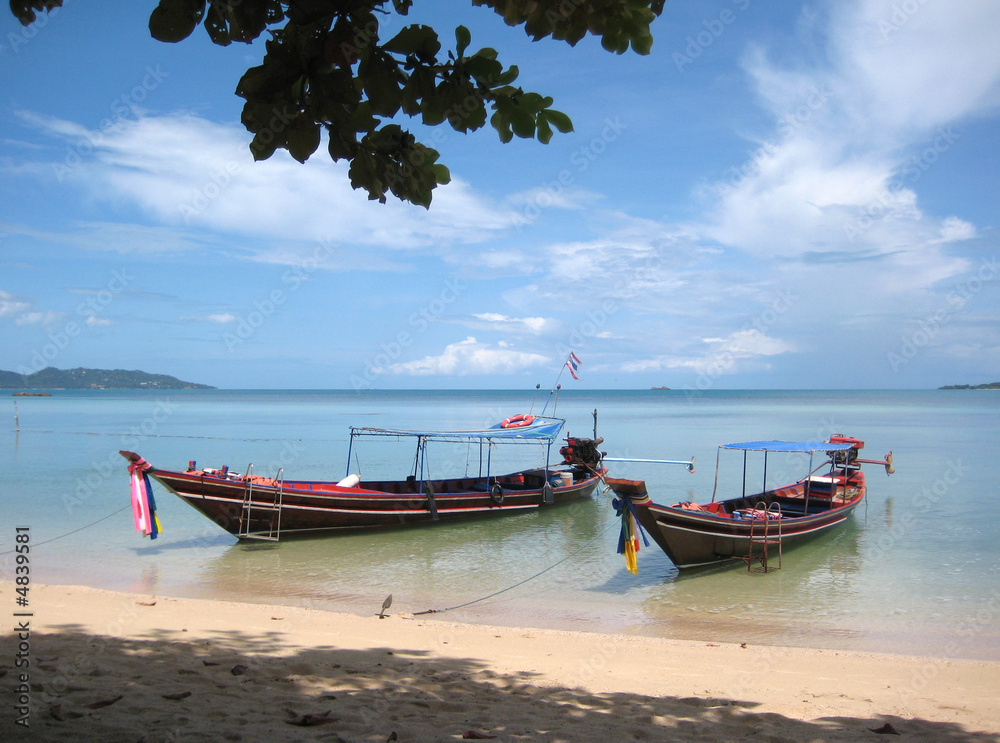 Boote am Strand