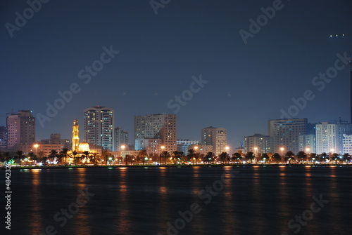 A Night Shot for Sharjah City © Mahmoud Rahall