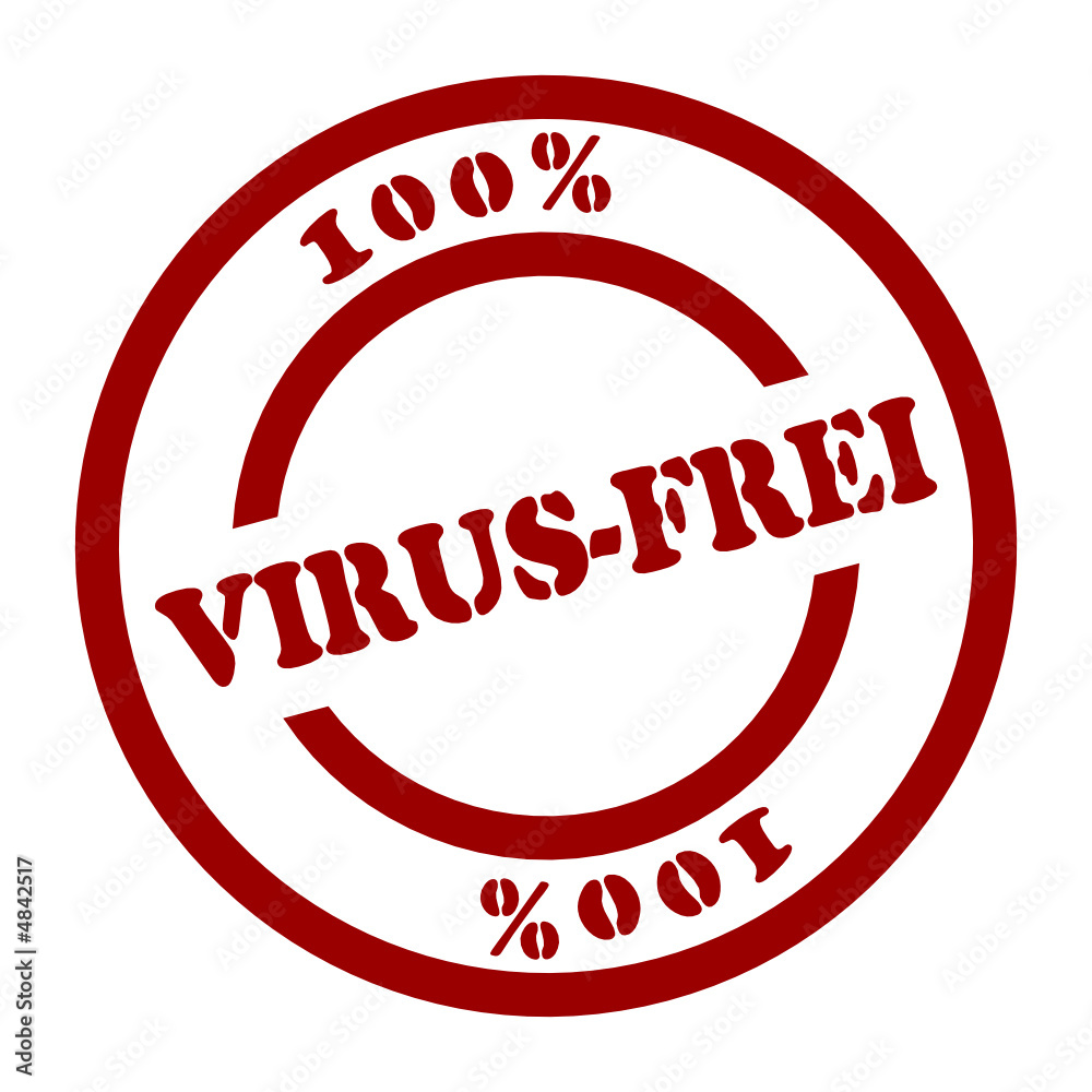 stempel virus-frei stempel virus-frei
