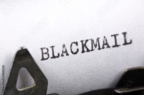 Photography Concept of Blackmail