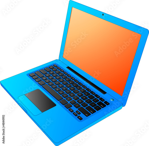 Ordinateur portable vectoriel