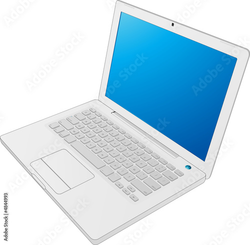 Ordinateur portable vectoriel