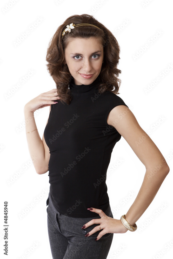fashion girl isolated on white fashion girl isolated on white