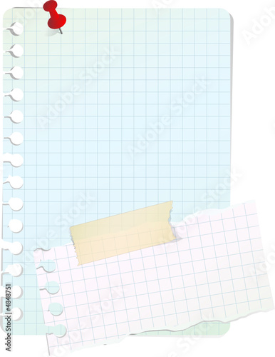 Notes papier, image vectorielle