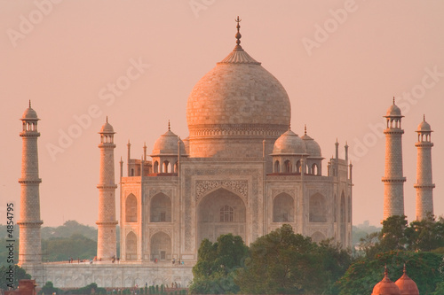 Taj Mahal sunset glow
