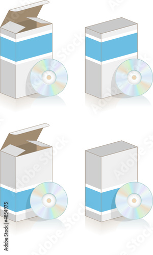 Boite et cd vectoriels, facilement modifiable !