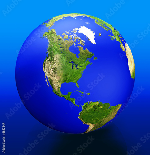 3d concept illustrration of planet earth