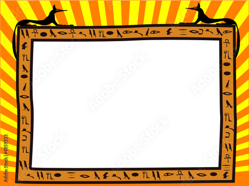 Frame in the Egyptian style