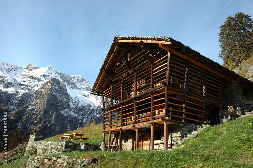 Mountain village house