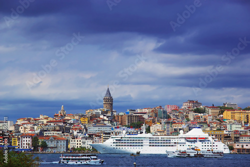 Bosphorus and Galata Tower #4864711