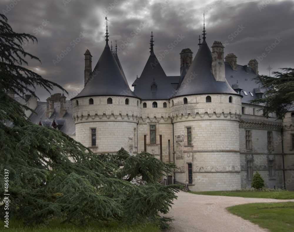 Entrance to the castle Chaumont-sur-Loire