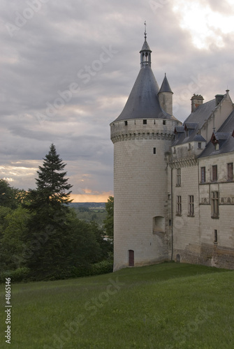 Side tower of the castle Chaumont-sur-Loire