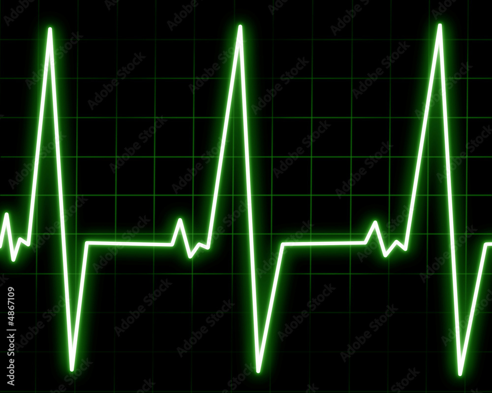 Naklejka premium Heart monitor