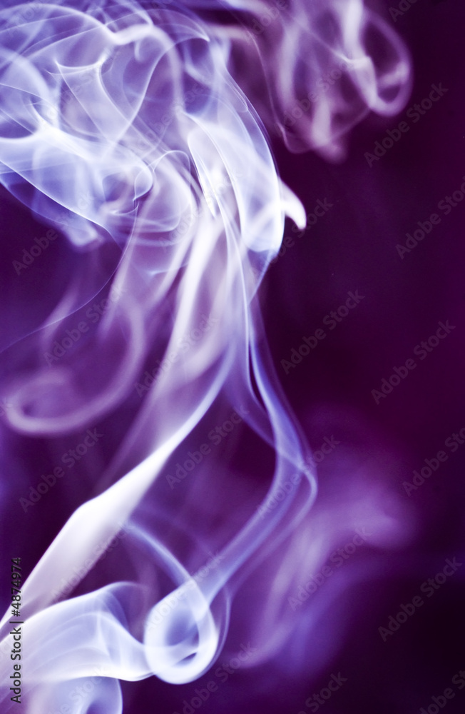 Naklejka premium Smoke on Purple