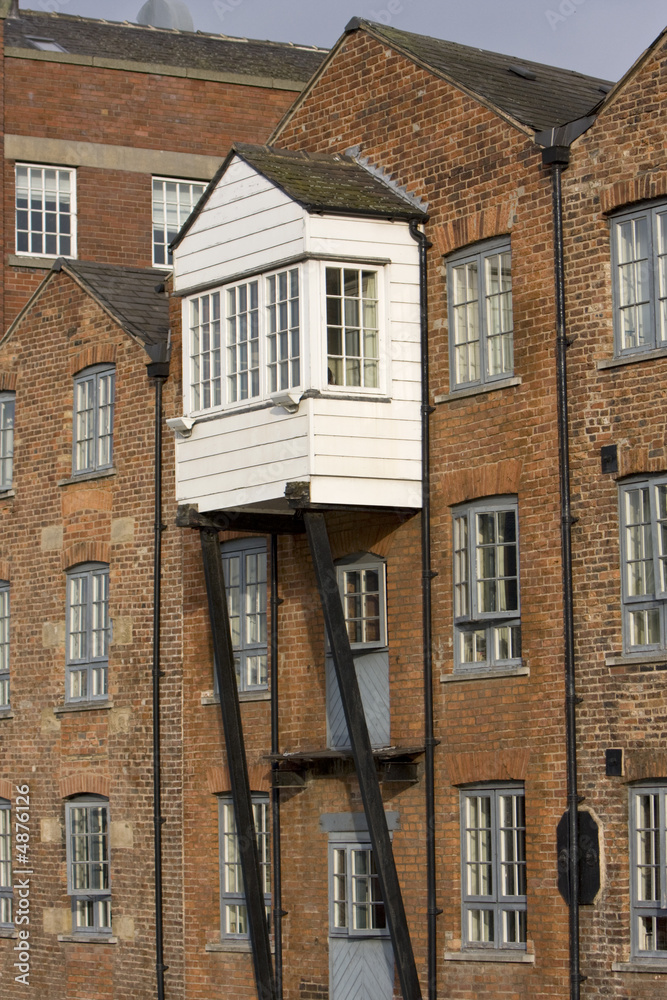 Fototapeta premium Canal Buildings Leeds waterfront Yorkshire