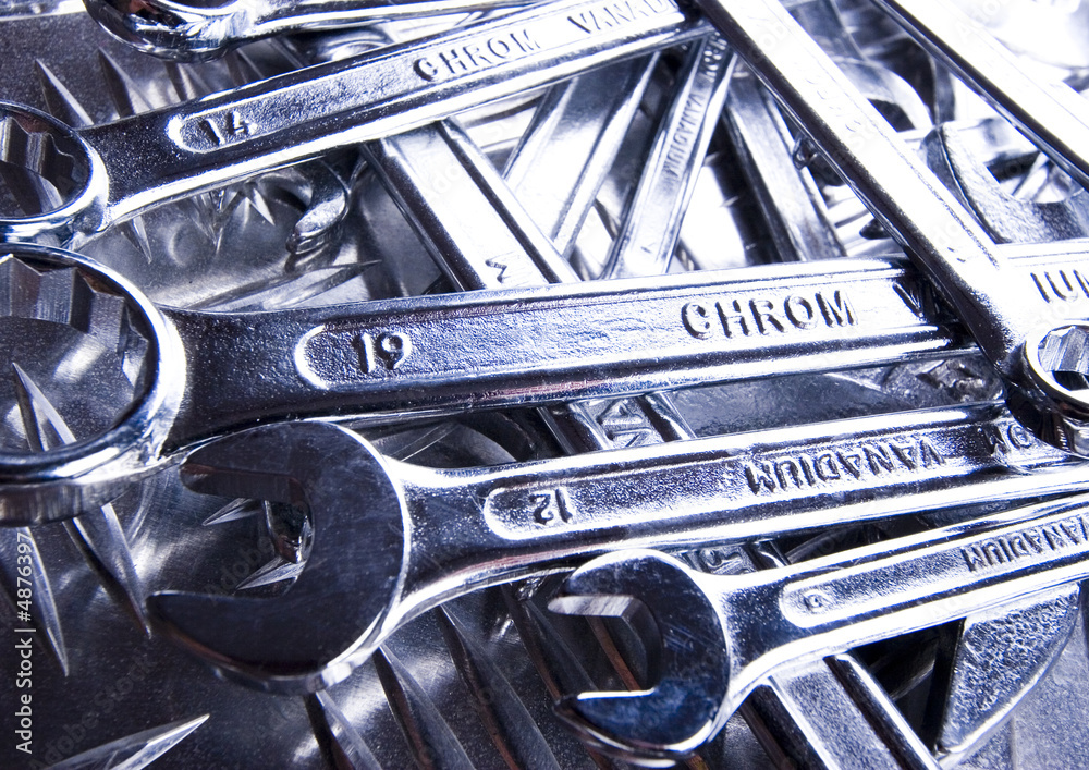 Fototapeta premium Set of tools, spanners