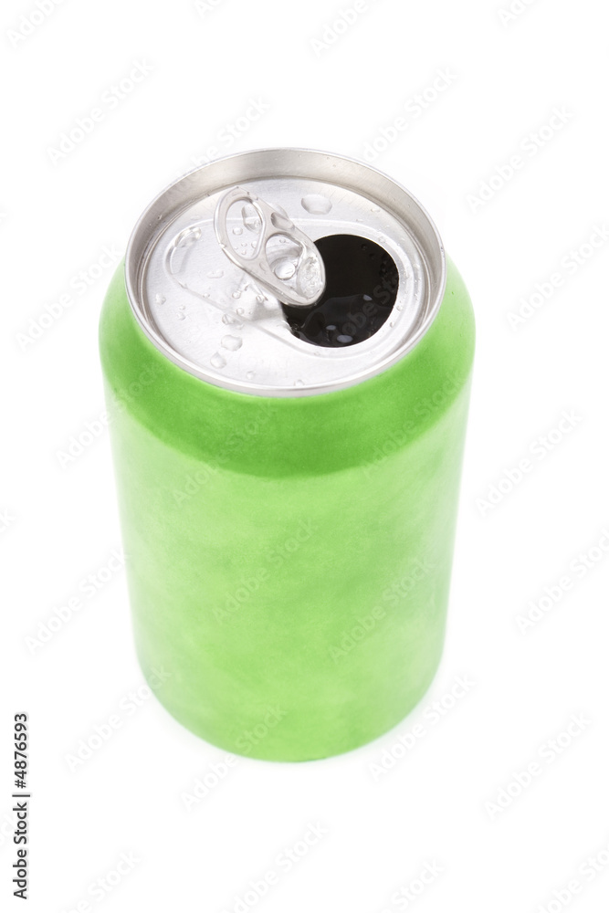 green soda can
