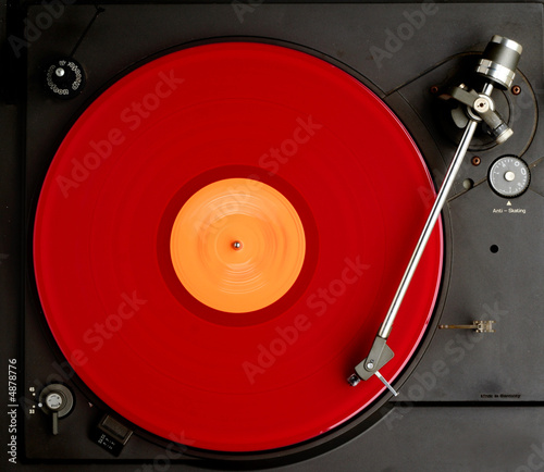 red on black