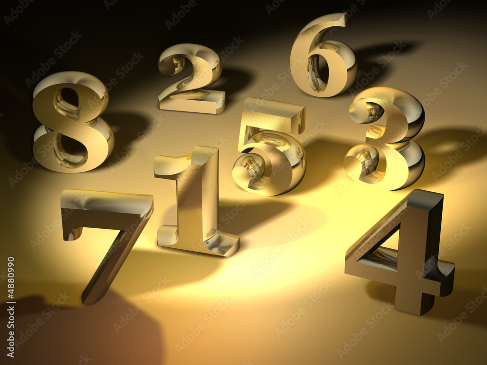 Obraz premium Golden numbers