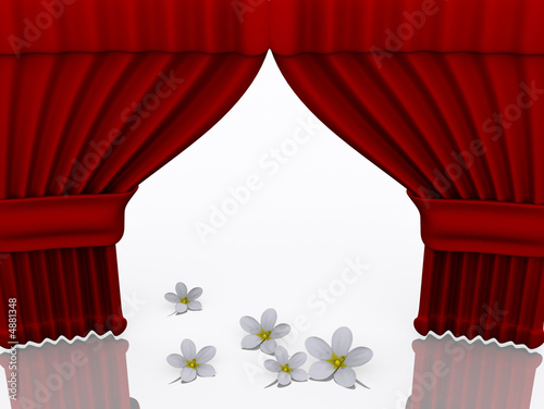 Stage with flower