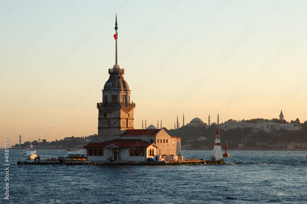 Maiden Tower in Bosphorus Istanbul 