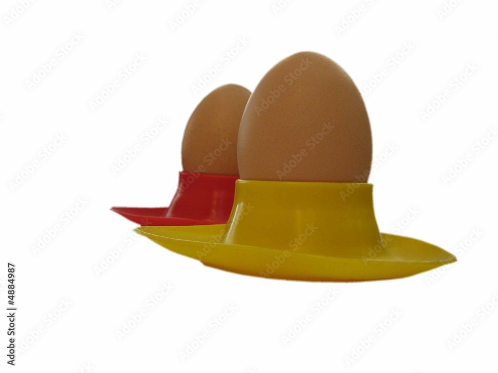 Fototapeta premium Eggs in Retro Eggcups
