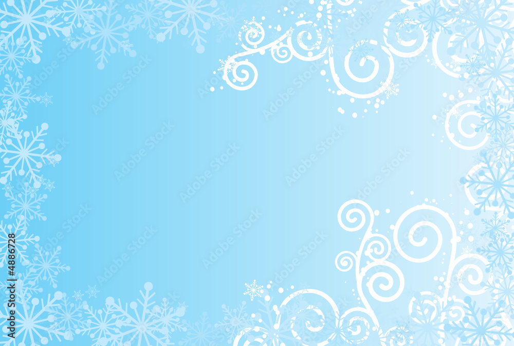 snowflakes background, vector illustration 