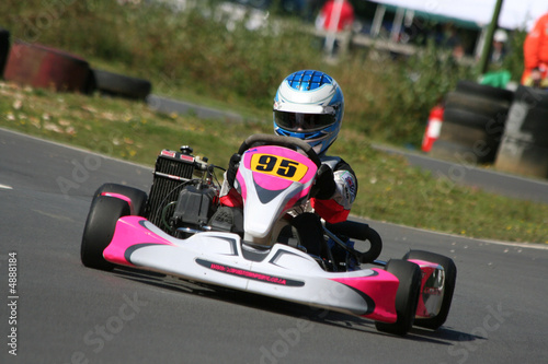 Go Kart coming out of a bend © Nicky Rhodes