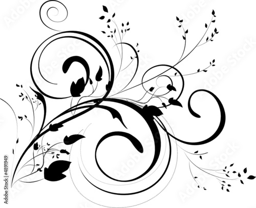 floral ornament - vector