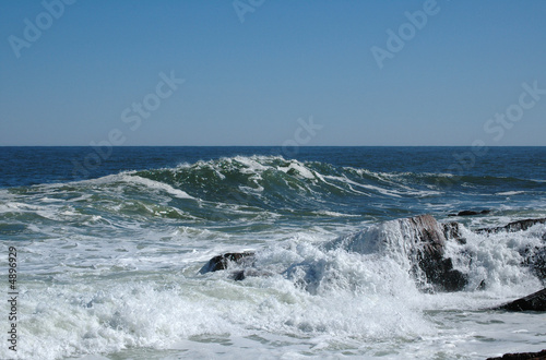 Obraz na płótnie Surf at Bass Rocks
