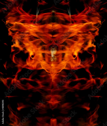 Abstract structure of fire.