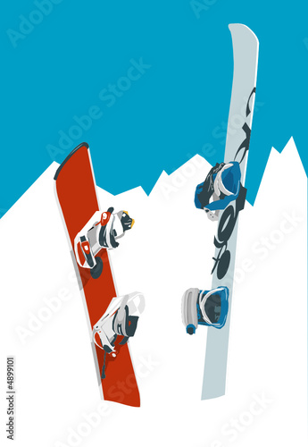 Snowboard-Vector