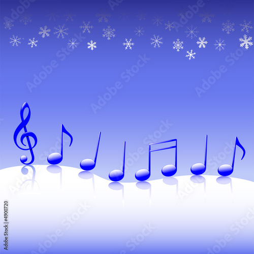 Φωτογραφία Christmas Carol Music on Snow