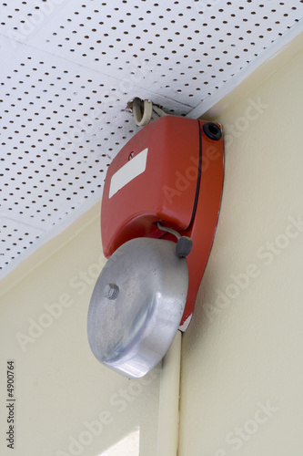 Red wall mounted Fire Alarm Bell