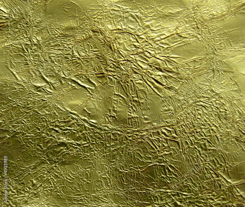 crackled golden foil