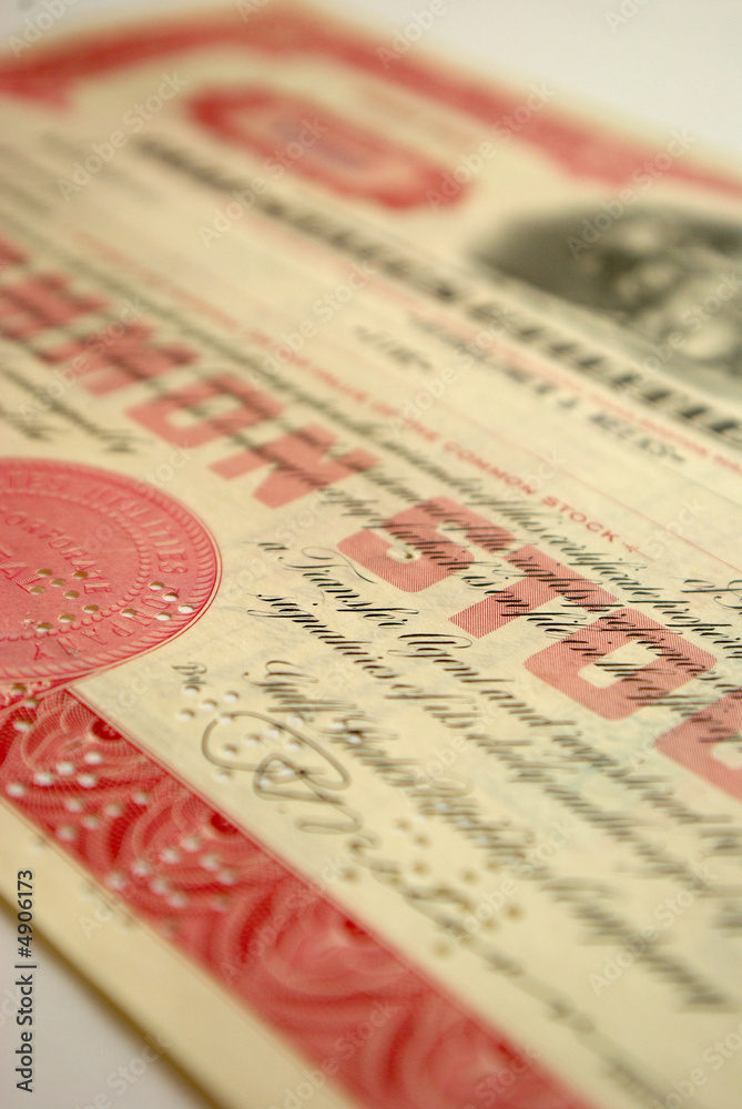 Fototapeta premium Aktien