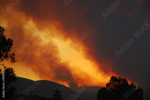 Greek Mountain Fire © silent boulevard