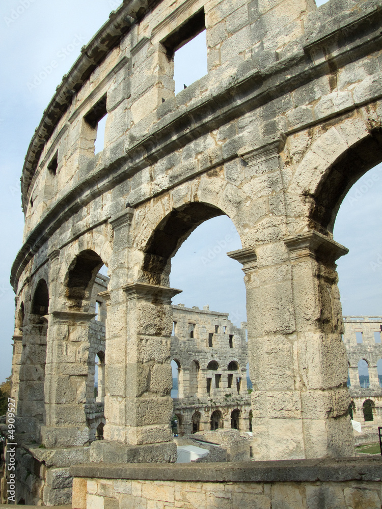 A famous roman Arena in Pula, Croatia