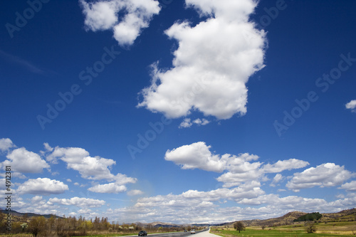 Clouds over the road © tstockphoto