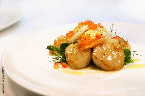 Seared scallop entree