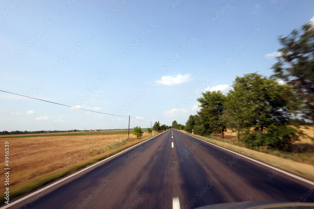 Empty highway (motion blur)
