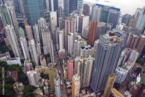 Hong Kong Wan Chai from above photo