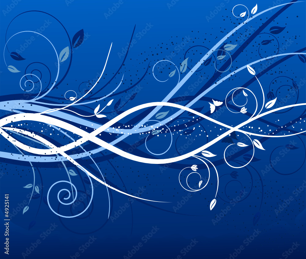 Abstract artistic floral background illustration Abstract artistic floral background illustration