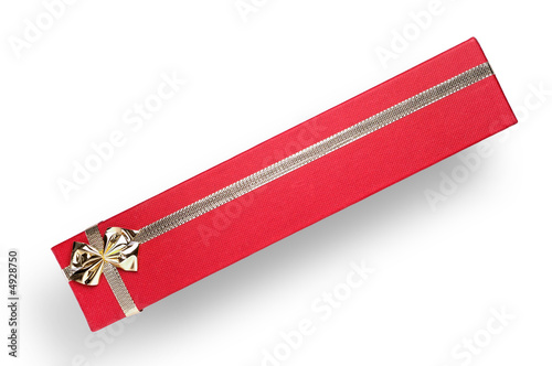 Long gift box with clipping path