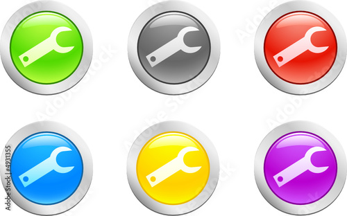 Key button. [Vector]